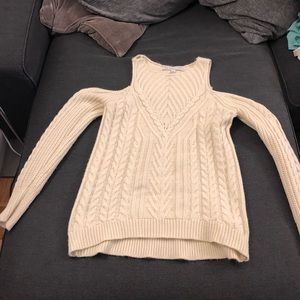 LC Lauren Conrad Cold Shoulder Sweater